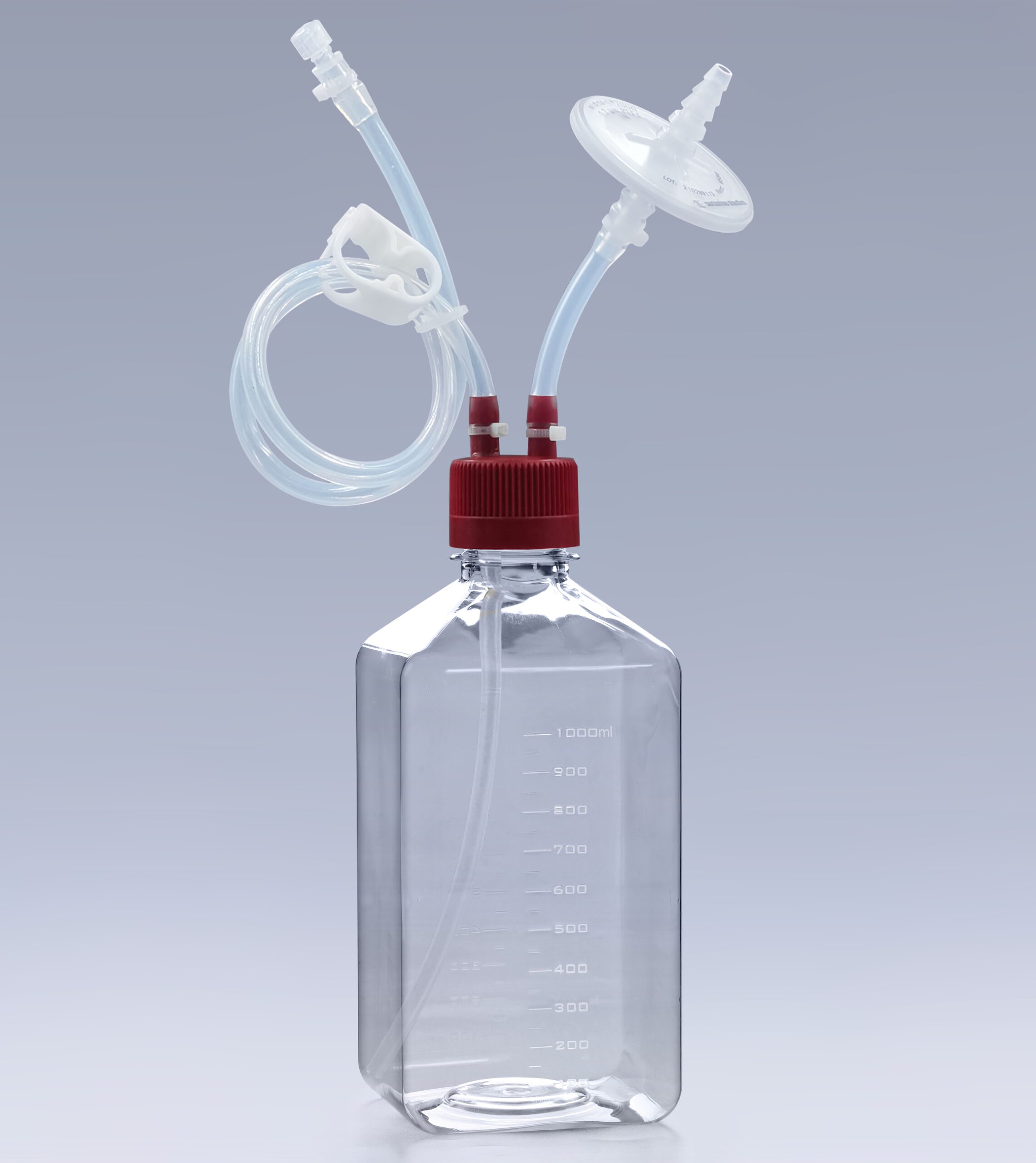 Erlenmeyerkolben 2-Port Schlauchsystem steril cGMP innoME